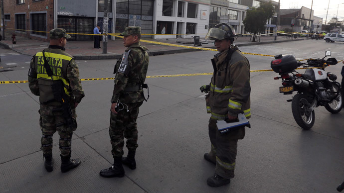 Colombian capital jarred by 2 blasts