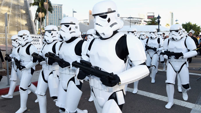 marching stormtroopers