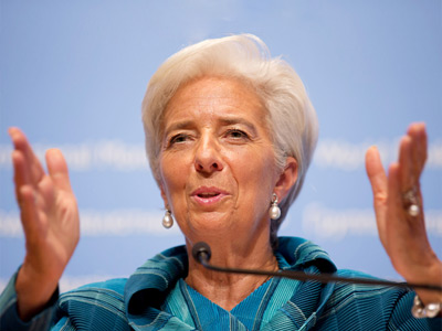 International Monetary Fund (IMF) managing director Christine Lagarde (AFP Photo)