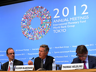 The IMF cuts global outlook, warns of further slump