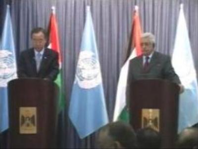 Abbas meets with Ban and Rice on eve of Arab League Summit