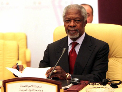Annan to UN: Violence in Syria unacceptable, expedite observer deployment
