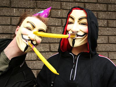 Anonymous attention grab - hack 'the brothers'