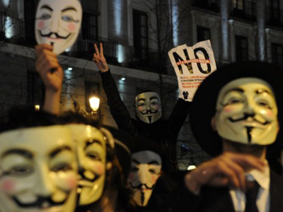 Anonymous swoop on Mexico govt. sites in copyright law protest