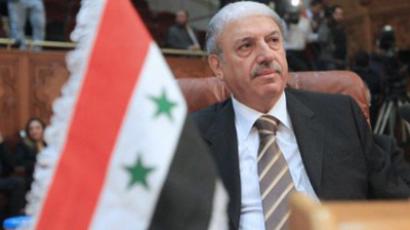 Yussef al-Ahmad, Damascus' ambassador to the Arab League, attends on November 12, 2011 an emergency meeting at the organisation's Cairo headquarters on the situation in Syria (AFP Photo / Khaled Desouki)