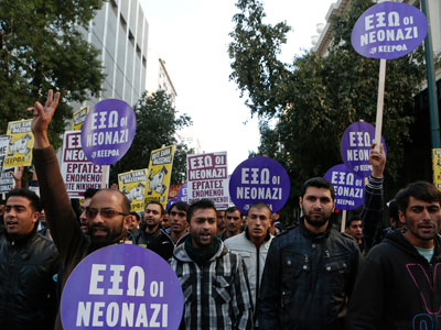 Thousands march in Athens protesting racist attacks in Greece (PHOTOS)