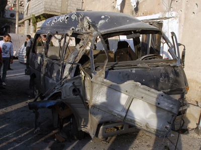 3 killed as blasts rock pro-Assad district in Damascus near presidential palace