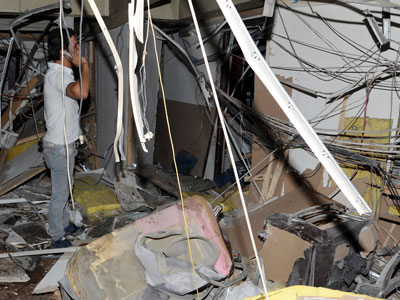 Bomb blast rocks Syrian TV station, three people reported injured (PHOTOS)