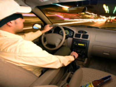 Blind, drunk and behind the wheel…again