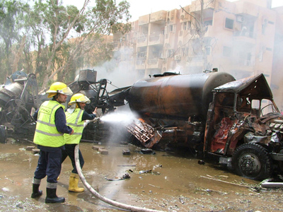Suicide bomb blast strikes Syrian military compound (PHOTOS)