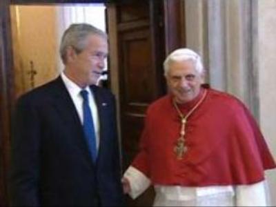 Bush meets Pope Benedict