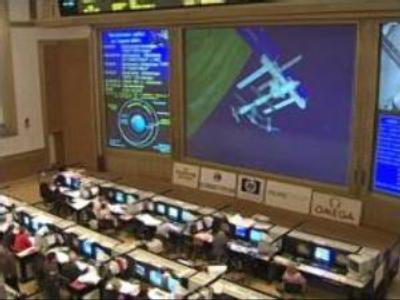 Cargo space vehicle docks with ISS