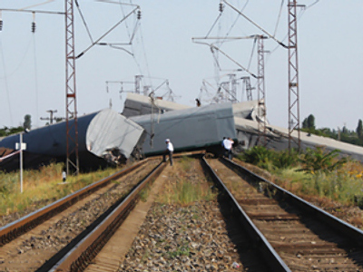 Train blown up in southern Russia