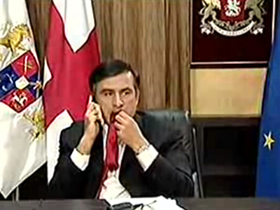 Chewing ties, Saakashvili style