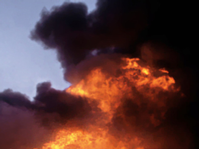 City freezes after power plant fire