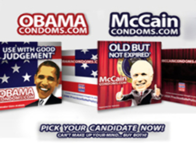 Condom wars for U.S. presidential rivals