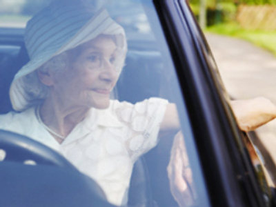 Crazy grandma hijacks off-road car