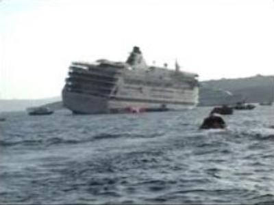Cruise ship evacuated in Aegean Sea