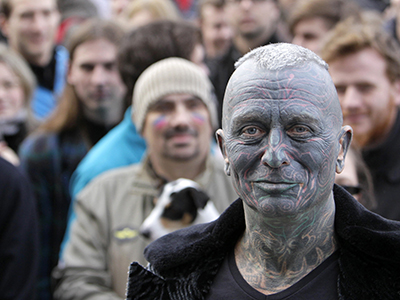 Vladimir Franz, university teacher, painter and composer. (Reuters / David W Cerny)