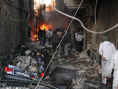 At least 34 people killed in twin blasts in Damascus (PHOTOS)