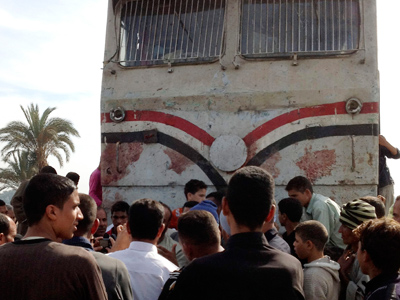 At least 50 children killed in Egypt as train hits bus