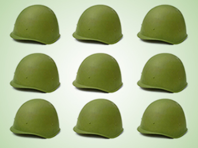 Eleven tons of stolen combat helmets flood market
