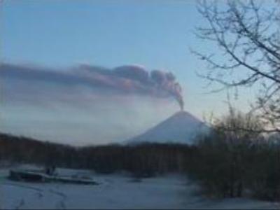Eurasia's highest volcano erupts