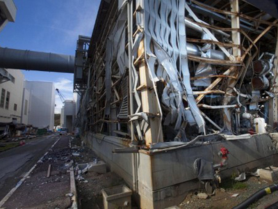 Frozen Fukushima leaking water
