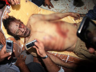 No mercy in death: Gaddafi’s remains on show
