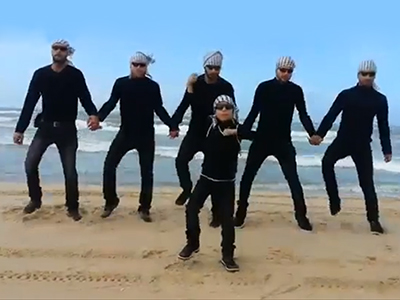 An image grab taken from a video uploaded on YouTube by user Mahmoud Medo