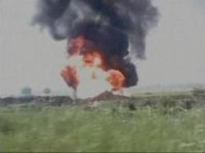 Gas pipeline rupture sparks fire in U.S.