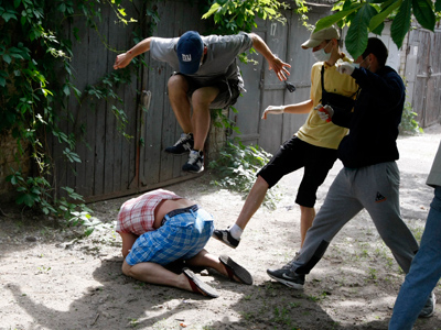 Came to fight: Ukraine’s LGBT leader beaten upon canceling gay parade