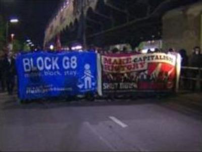 German police break-up anti-G8 demos