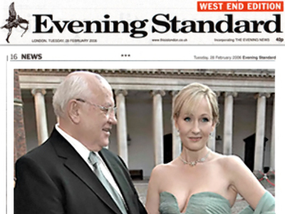 Gorbachev and Rowling invited to work at Russian billionaire’s newspaper