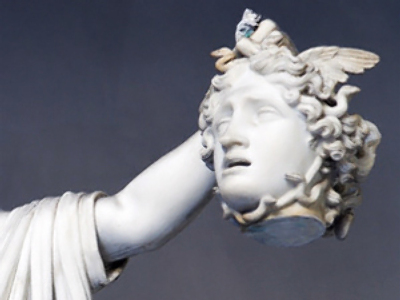 Horror trophy: man brags with severed head