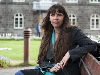 Icelandic parliament deputy Birgitta Jonsdottir. (AFP Photo / Halldor Kolbeins)