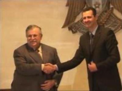 Iraqi leader arrives in Syria
