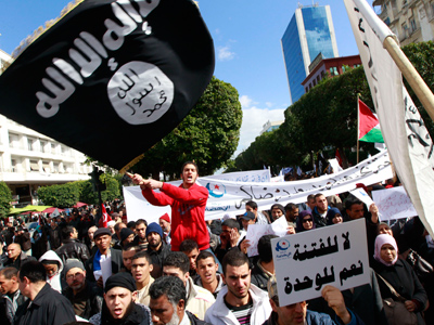Tens of thousands rally in Tunis to support ruling Islamists (PHOTOS)