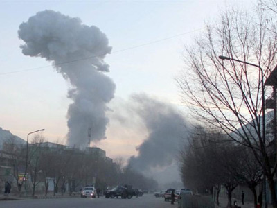Multiple suicide bombers, gunmen attack Afghan traffic police HQ