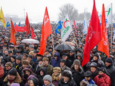 Kaliningrad rallies against tax rise