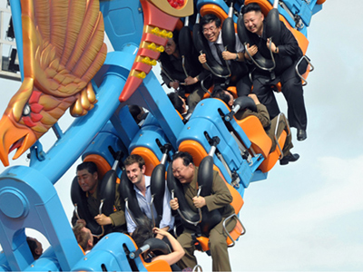 Boys just wanna have fun: Kim Jong-un takes UK diplomat for roller coaster ride