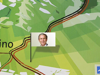 Kosovo puts Dubya on the map
