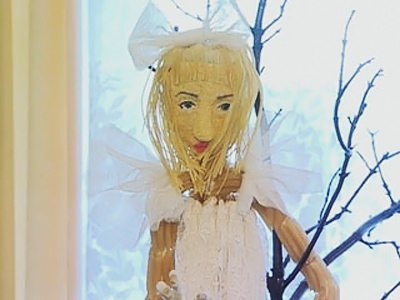 Lady Gaga immortalized in pasta by Siberian schoolboy
