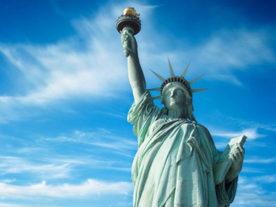 Taking a liberty: Iconic statue hijacked