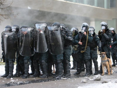 Lithuanian police on short “rations”