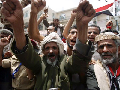 Major protests in Yemen as nation awaits president’s address