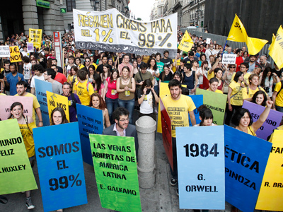 Mass anti-austerity protests sweep through Spain