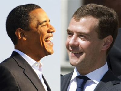 Medvedev and Obama top media darlings list