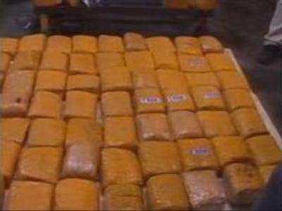 Moscow police seize big stash of heroin and hash