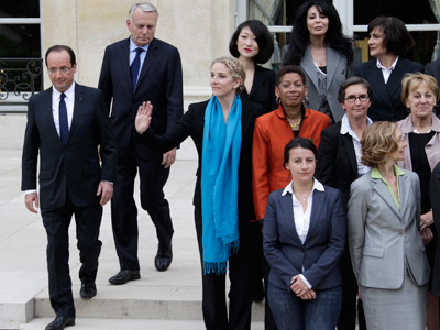 Hol-la-lande! French cabinet shows who wears the pants (PHOTOS)